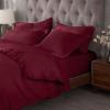 Superior Egyptian Cotton 300 Thread Count Duvet Cover Set, Soft Comforter Covers, Luxury Bedding Essentials, Button Closure, Includes 1 Duvet Cover, 1 Pillow Sham, Twin, Teal(Burgundy – Z)