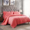 Superior Egyptian Cotton 300 Thread Count Duvet Cover Set, Soft Comforter Covers, Luxury Bedding Essentials, Button Closure, Includes 1 Duvet Cover, 1 Pillow Sham, Twin, Teal(Coral – Z)
