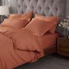 Superior Egyptian Cotton 300 Thread Count Duvet Cover Set, Soft Comforter Covers, Luxury Bedding Essentials, Button Closure, Includes 1 Duvet Cover, 1 Pillow Sham, Twin, Teal(Pumpkin – Z)