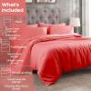 Superior Egyptian Cotton 300 Thread Count Duvet Cover Set, Soft Comforter Covers, Luxury Bedding Essentials, Button Closure, Includes 1 Duvet Cover, 1 Pillow Sham, Twin, Teal(Coral – Z)