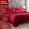 Superior Egyptian Cotton 300 Thread Count Duvet Cover Set, Soft Comforter Covers, Luxury Bedding Essentials, Button Closure, Includes 1 Duvet Cover, 1 Pillow Sham, Twin, Teal(Red – Z)
