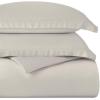 Superior Egyptian Cotton 300 Thread Count Duvet Cover Set, Soft Comforter Covers, Luxury Bedding Essentials, Button Closure, Includes 1 Duvet Cover, 1 Pillow Sham, Twin, Teal(Light Grey – Z)