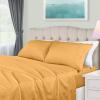 Superior Egyptian Cotton 4 Piece Sheet Set, 650 Thread Count, Eco-Friendly, Sustainable Sheets, Ultra-Soft Basics, Solid, Deep Pocket Fitted Sheet, Flat Sheet, Pillowcases, King, White(Maple Sugar)