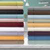 Superior Egyptian Cotton 4 Piece Sheet Set, 650 Thread Count, Eco-Friendly, Sustainable Sheets, Ultra-Soft Basics, Solid, Deep Pocket Fitted Sheet, Flat Sheet, Pillowcases, King, White(Black)