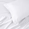 Superior Egyptian Cotton 4 Piece Sheet Set, Luxury 1000 Thread Count, Modern Design, Sustainable Sheets, Soft Basics, Solid, Deep Pocket Fitted Sheet, Flat Sheet, Pillowcases, Olympic Queen, White(White – Extra Deep)