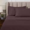 Superior Egyptian Cotton 4 Piece Sheet Set, Luxury 1000 Thread Count, Modern Design, Sustainable Sheets, Soft Basics, Solid, Deep Pocket Fitted Sheet, Flat Sheet, Pillowcases, Olympic Queen, White(Plum – Extra Deep)