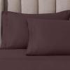 Superior Egyptian Cotton 4 Piece Sheet Set, Luxury 1000 Thread Count, Modern Design, Sustainable Sheets, Soft Basics, Solid, Deep Pocket Fitted Sheet, Flat Sheet, Pillowcases, Olympic Queen, White(Plum – Extra Deep)