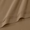 Superior Egyptian Cotton 4 Piece Sheet Set, Luxury 1000 Thread Count, Modern Design, Sustainable Sheets, Soft Basics, Solid, Deep Pocket Fitted Sheet, Flat Sheet, Pillowcases, Olympic Queen, White(Taupe – Z)