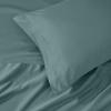 Superior Egyptian Cotton 4 Piece Sheet Set, Luxury 1000 Thread Count, Modern Design, Sustainable Sheets, Soft Basics, Solid, Deep Pocket Fitted Sheet, Flat Sheet, Pillowcases, Olympic Queen, White(Deep Sea)