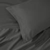 Superior Egyptian Cotton 4 Piece Sheet Set, Luxury 1000 Thread Count, Modern Design, Sustainable Sheets, Soft Basics, Solid, Deep Pocket Fitted Sheet, Flat Sheet, Pillowcases, Olympic Queen, White(Grey)