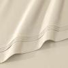 Superior Egyptian Cotton 4 Piece Sheet Set, Luxury 1000 Thread Count, Modern Design, Sustainable Sheets, Soft Basics, Solid, Deep Pocket Fitted Sheet, Flat Sheet, Pillowcases, Olympic Queen, White(Ivory – Z)
