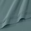 Superior Egyptian Cotton 4 Piece Sheet Set, Luxury 1000 Thread Count, Modern Design, Sustainable Sheets, Soft Basics, Solid, Deep Pocket Fitted Sheet, Flat Sheet, Pillowcases, Olympic Queen, White(Deep Sea)
