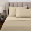 Superior Egyptian Cotton 4 Piece Sheet Set, Luxury 1000 Thread Count, Modern Design, Sustainable Sheets, Soft Basics, Solid, Deep Pocket Fitted Sheet, Flat Sheet, Pillowcases, Olympic Queen, White(Ivory – Extra Deep)