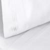 Superior Egyptian Cotton 4 Piece Sheet Set, Luxury 1000 Thread Count, Modern Design, Sustainable Sheets, Soft Basics, Solid, Deep Pocket Fitted Sheet, Flat Sheet, Pillowcases, Olympic Queen, White(White – Z)