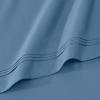 Superior Egyptian Cotton 4 Piece Sheet Set, Luxury 1000 Thread Count, Modern Design, Sustainable Sheets, Soft Basics, Solid, Deep Pocket Fitted Sheet, Flat Sheet, Pillowcases, Olympic Queen, White(Medium Blue – Z)
