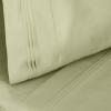 Superior Egyptian Cotton 4 Piece Sheet Set, Luxury 1000 Thread Count, Modern Design, Sustainable Sheets, Soft Basics, Solid, Deep Pocket Fitted Sheet, Flat Sheet, Pillowcases, Olympic Queen, White(Sage – Z)
