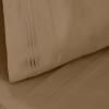 Superior Egyptian Cotton 4 Piece Sheet Set, Luxury 1000 Thread Count, Modern Design, Sustainable Sheets, Soft Basics, Solid, Deep Pocket Fitted Sheet, Flat Sheet, Pillowcases, Olympic Queen, White(Taupe – Z)