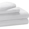 Superior Egyptian Cotton 4 Piece Sheet Set, Luxury 1000 Thread Count, Modern Design, Sustainable Sheets, Soft Basics, Solid, Deep Pocket Fitted Sheet, Flat Sheet, Pillowcases, Olympic Queen, White(Light Grey – Extra Deep)