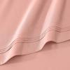 Superior Egyptian Cotton 4 Piece Sheet Set, Luxury 1000 Thread Count, Modern Design, Sustainable Sheets, Soft Basics, Solid, Deep Pocket Fitted Sheet, Flat Sheet, Pillowcases, Olympic Queen, White(Dusted Rose)