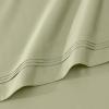 Superior Egyptian Cotton 4 Piece Sheet Set, Luxury 1000 Thread Count, Modern Design, Sustainable Sheets, Soft Basics, Solid, Deep Pocket Fitted Sheet, Flat Sheet, Pillowcases, Olympic Queen, White(Sage)