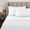 Superior Egyptian Cotton 4 Piece Sheet Set, Luxury 1000 Thread Count, Modern Design, Sustainable Sheets, Soft Basics, Solid, Deep Pocket Fitted Sheet, Flat Sheet, Pillowcases, Olympic Queen, White(White – Extra Deep)