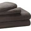 Superior Egyptian Cotton 4 Piece Sheet Set, Luxury 1000 Thread Count, Modern Design, Sustainable Sheets, Soft Basics, Solid, Deep Pocket Fitted Sheet, Flat Sheet, Pillowcases, Olympic Queen, White(Charcoal – Xd)