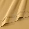Superior Egyptian Cotton 4 Piece Sheet Set, Luxury 1000 Thread Count, Modern Design, Sustainable Sheets, Soft Basics, Solid, Deep Pocket Fitted Sheet, Flat Sheet, Pillowcases, Olympic Queen, White(Gold)