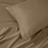 Superior Egyptian Cotton 4 Piece Sheet Set, Luxury 1000 Thread Count, Modern Design, Sustainable Sheets, Soft Basics, Solid, Deep Pocket Fitted Sheet, Flat Sheet, Pillowcases, Olympic Queen, White(Taupe)