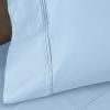 Superior Egyptian Cotton 4 Piece Sheet Set, Luxury 1200 Thread Count, Eco-Friendly, Sustainable Sheets, Ultra-Soft Basics, Solid, Deep Pocket Fitted Sheet, Flat Sheet, Pillowcases, King, White(Light Blue – Z)
