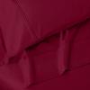 Superior Egyptian Cotton 4 Piece Sheet Set, Luxury 1200 Thread Count, Eco-Friendly, Sustainable Sheets, Ultra-Soft Basics, Solid, Deep Pocket Fitted Sheet, Flat Sheet, Pillowcases, King, White(Burgundy – Z)