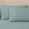 Superior Egyptian Cotton 4 Piece Sheet Set, Luxury 1200 Thread Count, Eco-Friendly, Sustainable Sheets, Ultra-Soft Basics, Solid, Deep Pocket Fitted Sheet, Flat Sheet, Pillowcases, King, White(Teal – Z)