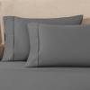 Superior Egyptian Cotton 4 Piece Sheet Set, Luxury 1200 Thread Count, Eco-Friendly, Sustainable Sheets, Ultra-Soft Basics, Solid, Deep Pocket Fitted Sheet, Flat Sheet, Pillowcases, King, White(Charcoal – Z)