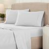 Superior Egyptian Cotton 4 Piece Sheet Set, Luxury 1200 Thread Count, Eco-Friendly, Sustainable Sheets, Ultra-Soft Basics, Solid, Deep Pocket Fitted Sheet, Flat Sheet, Pillowcases, King, White(Platinum – Z)