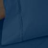 Superior Egyptian Cotton 4 Piece Sheet Set, Luxury 1200 Thread Count, Eco-Friendly, Sustainable Sheets, Ultra-Soft Basics, Solid, Deep Pocket Fitted Sheet, Flat Sheet, Pillowcases, King, White(Navy Blue – Z)