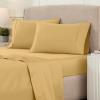 Superior Egyptian Cotton 4 Piece Sheet Set, Luxury 1200 Thread Count, Eco-Friendly, Sustainable Sheets, Ultra-Soft Basics, Solid, Deep Pocket Fitted Sheet, Flat Sheet, Pillowcases, King, White(Gold – Z)