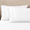 Superior Egyptian Cotton 4 Piece Sheet Set, Luxury 1200 Thread Count, Eco-Friendly, Sustainable Sheets, Ultra-Soft Basics, Solid, Deep Pocket Fitted Sheet, Flat Sheet, Pillowcases, King, White(White – Z)
