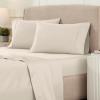 Superior Egyptian Cotton 4 Piece Sheet Set, Luxury 1200 Thread Count, Eco-Friendly, Sustainable Sheets, Ultra-Soft Basics, Solid, Deep Pocket Fitted Sheet, Flat Sheet, Pillowcases, King, White(Ivory – Z)