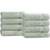 Superior Egyptian Cotton Bath Towel Set, Towels For Home Bathroom, Master, Guest Bath, Decor Essentials, Quick Dry, Absorbent, Large Body Towels, Spa, Hotel, Resort, Adult, Kids, Set of 8, Canary(Sage – Z)