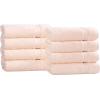 Superior Egyptian Cotton Bath Towel Set, Towels For Home Bathroom, Master, Guest Bath, Decor Essentials, Quick Dry, Absorbent, Large Body Towels, Spa, Hotel, Resort, Adult, Kids, Set of 8, Canary(Peach – Z)