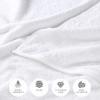 Superior Egyptian Cotton Bath Towel Set, Towels For Home Bathroom, Master, Guest Bath, Decor Essentials, Quick Dry, Absorbent, Large Body Towels, Spa, Hotel, Resort, Adult, Kids, Set of 8, Canary(White – Z)