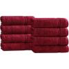 Superior Egyptian Cotton Bath Towel Set, Towels For Home Bathroom, Master, Guest Bath, Decor Essentials, Quick Dry, Absorbent, Large Body Towels, Spa, Hotel, Resort, Adult, Kids, Set of 8, Canary(Burgundy – Z)