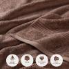 Superior Egyptian Cotton Bath Towel Set, Towels For Home Bathroom, Master, Guest Bath, Decor Essentials, Quick Dry, Absorbent, Large Body Towels, Spa, Hotel, Resort, Adult, Kids, Set of 8, Canary(Mocha – Z)