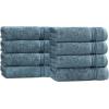 Superior Egyptian Cotton Bath Towel Set, Towels For Home Bathroom, Master, Guest Bath, Decor Essentials, Quick Dry, Absorbent, Large Body Towels, Spa, Hotel, Resort, Adult, Kids, Set of 8, Canary(Sapphire – Z)