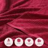 Superior Egyptian Cotton Bath Towel Set, Towels For Home Bathroom, Master, Guest Bath, Decor Essentials, Quick Dry, Absorbent, Large Body Towels, Spa, Hotel, Resort, Adult, Kids, Set of 8, Canary(Burgundy – Z)