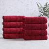 Superior Egyptian Cotton Bath Towel Set, Towels For Home Bathroom, Master, Guest Bath, Decor Essentials, Quick Dry, Absorbent, Large Body Towels, Spa, Hotel, Resort, Adult, Kids, Set of 8, Canary(Burgundy)