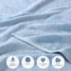 Superior Egyptian Cotton Bath Towel Set, Towels For Home Bathroom, Master, Guest Bath, Decor Essentials, Quick Dry, Absorbent, Large Body Towels, Spa, Hotel, Resort, Adult, Kids, Set of 8, Canary(Light Blue – Z)