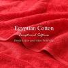 Superior Egyptian Cotton Bath Towel Set, Towels For Home Bathroom, Master, Guest Bath, Decor Essentials, Quick Dry, Absorbent, Large Body Towels, Spa, Hotel, Resort, Adult, Kids, Set of 8, Canary(Red)