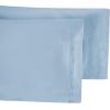 Superior Egyptian Cotton Standard Pillowcases, 650 Thread Count, 2-Pieces, Plum(Baby Blue)