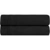 Superior Egyptian Cotton Standard Pillowcases, 650 Thread Count, 2-Pieces, Plum(Black)