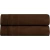 Superior Egyptian Cotton Standard Pillowcases, 650 Thread Count, 2-Pieces, Plum(Chocolate)
